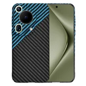 Trden TPU ovitek Techsuit Carbonite FiberShell za Huawei Pura 70 Ultra - blue pulse