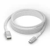 Pleteni kabel dbramante1928 Re-charge BRD USB-A na USB-C - 2,5 m, bel
