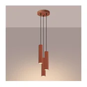 Brilagi - LED luster na sajli CRESTO 3xGU10/10W/230V crvena