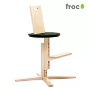 Froc - Otroški stol za hranjenje. Črn
