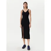 Lacoste Pletena obleka EF9270 Črna Slim Fit