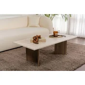 HANAH HOME Sto za dnevnu sobu Sabin Travertine Venezia Walnut