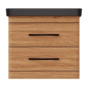 Ormaric sa umivaonikom Luxor 60 F drvo black Pino Art (1041)