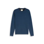 TOM TAILOR Pulover temno modra