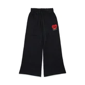 Otroška bombažna trenirka Diesel PCUORE TROUSERS črna barva, J02231