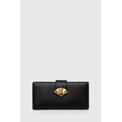 Kožni novcanik Karl Lagerfeld za žene, boja: crna