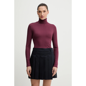 Majica dugih rukava Levis boja: bordo, s dolcevitom, A8769