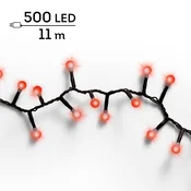 Lumineo LED lampice za jelku Cherry, 500 lampica, 11 m, 8 funkcija, Crvene