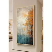 Wallity Dekorativna uramljena slika, 120x50cm, Šarena