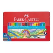 FABER-CASTELL BARVICE + FLOMASTRI 53 DELNI SET FABER-CASTEL