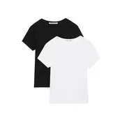 Pull&Bear Majica črna/bela