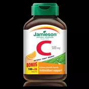 Jamieson Vitamin C 500mg pastile s okusom narance 120 tableta