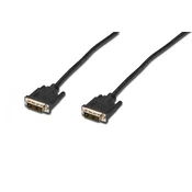 DVI connection cable, DVI(18+1) M/M, 2.0m, DVI-D Single Link, bl