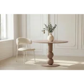Venture Design Jedilna miza Boule 110x75 cm bež