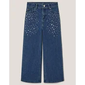 Monsoon Children Farmerke za devojcice Sparkly, Zvonasti kroj, Plave