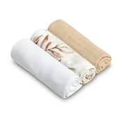 shumee BEŽ MUSLINSKE PLENICE (Paket - 3 kosi)