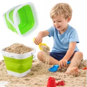 Nobo Kids Peskovnik, vedro za pesek, zložljivo plastično silikonsko vedro