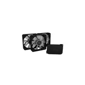 APNX FP1-R PWM ARGB Ventilator - 120 mm, črn (3 kosi, obratni pretok zraka)