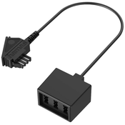 HAMA Hama telefon priključni kabel [1x moški konektor TAE-F - 3x ženski konektor TAE-NfN] črna, (20411203)