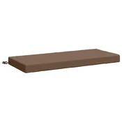 Vidaxl Blazina za klop SOEST 100% poliester Taupe 110 x 50 x 8 cm