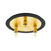 Eglo 79451 - Stropna svjetiljka BONASORT 3xE27/60W/230V zlatna