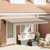 Vidaxl Retraktilna tenda Bež 400 x 200 cm blago