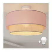 Brilagi - LED plafonski luster BOHO BOBO 1xE27/10W/230V precnik 40 cm ružicasta/krem