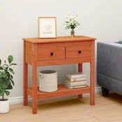 Konzolna stolica Vosak smeda 75 x 35 x 75 cm Cvrsto borovo drvo