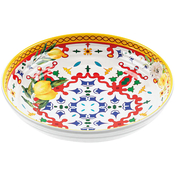 Guzzini Duboki tanjir Flower & Lemon, Šareni
