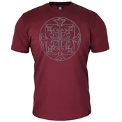 Muška majica kratkih rukava Krst ornament, Bordo