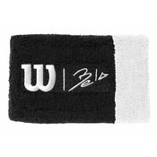 Znojnik za ruku Wilson Bela Extra Wide Wirstband II - black/white