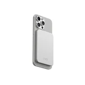 LINQ LinQ, Powerbank 5 000 mAh Brezži?ni magnetni nosilec, združljiv z MagSafe Ultra-Slim, Siva, (22008829)