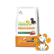 Natural Trainer Sensitive No Gluten Small&Toy Adult with Lamb 2kg, Za Male Rase