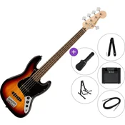 Fender Squier Affinity Series Jazz Bass V LRL BPG SET 2 3-Color Sunburst 5 žicana bas gitara
