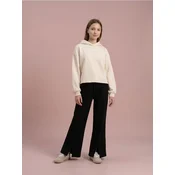 Sinsay - Sportske flare pantalone sa efektnim meskom Active - crno