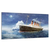 shumee Steklena zaščita za kuhalno ploščo 90x52 Titanic