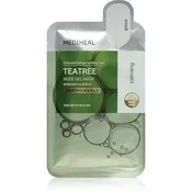 MEDIHEAL Teatree Calming Nude Gel Mask intenzivna hidrogelna maska s pomirjajočim učinkom 1 kos