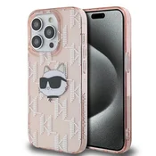 Karl Lagerfeld Etui Karl Lagerfeld IML Choupette Head & Monogram za iPhone 13 Pro/13 - roza