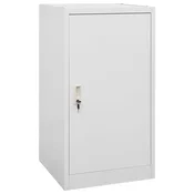 Vidaxl vidaXL Omarica za sedenje svetlo siva 53x53x105 cm jeklo