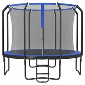 Songmics Trampolin okrogel 366x270 cm črn