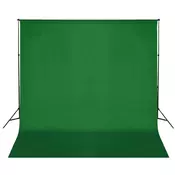 VIDAXL zelena pozadina za studio 600 x 300 cm