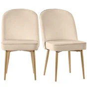 SONNENH Jedilni stol, MDF/kovina, bež, 45.5 x 62 x 87.5 cm, za jedilnico