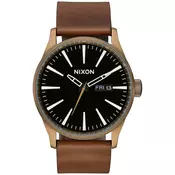 Nixon The Sentry Leather brass / black / brown Gr. Uni