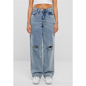 Womens jeans Distressed 90s light blue washed
