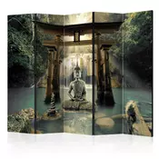 artgeist Paravan Buddha Smile I, 5-Delni, Akustičen