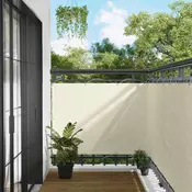 vidaXL vidaXL Balconska mreža krema 110 x 1000 cm Oxford tkanina, (5000222385)