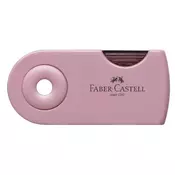 Mini šiljilo sa spremnikom Faber-Castell - Harmony, ružicasto