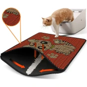 Aberto Design Prostorika za toalet za macke Nrszn0142, 45 x 60 cm, Crvena