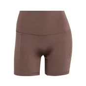 Kratke hlače adidas 3 Stripes Studio All Me Booty Short Leggings Earth Strata XS/5