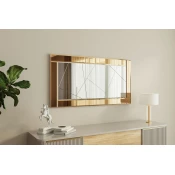 Hanah Home Ogledalo Bronzano-Belo